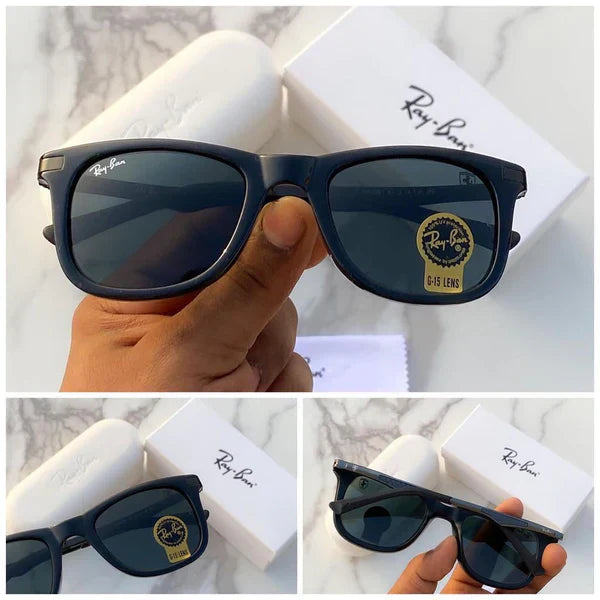 RB Black & Black Wintage Sunglass For Unisex.