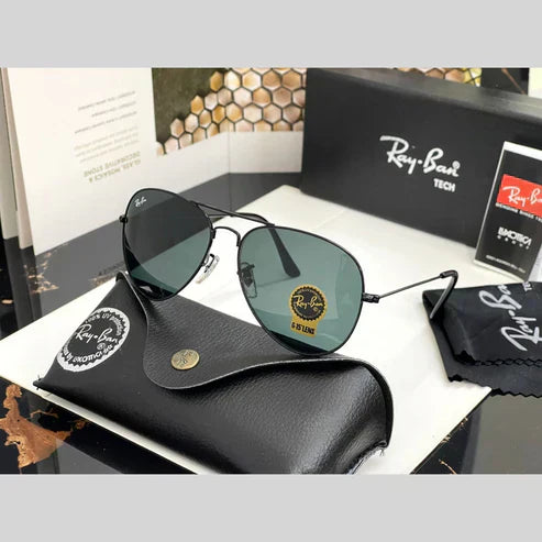 RB Black & Black Wintage Sunglass For Unisex.