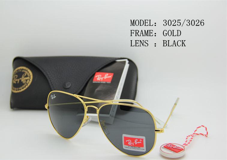 RB Green & Gold Aviator Causal Latest Sunglass For Unisex.