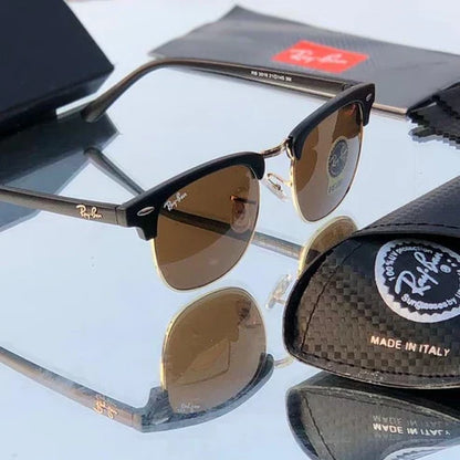 RB Brown & Gold Sunglass For Unisex.