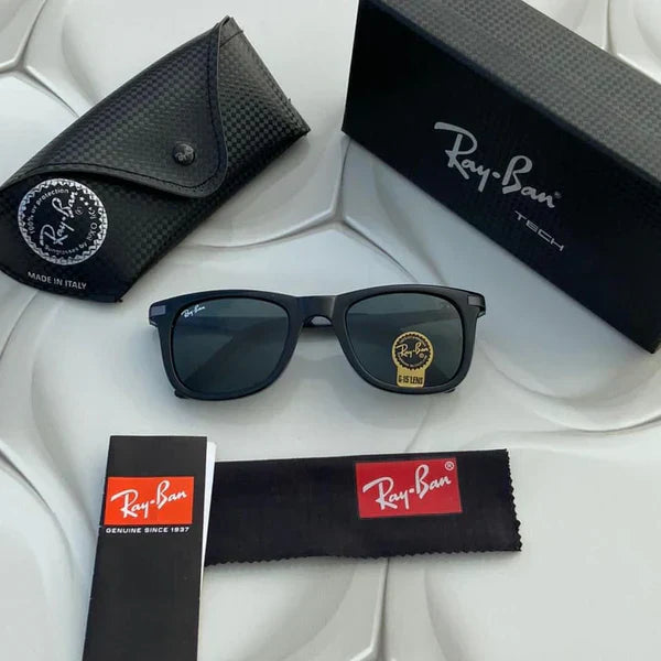 RB Black & Black Wintage Sunglass For Unisex.
