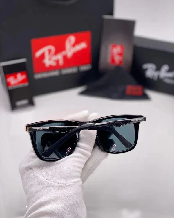 RB Black & Black Wintage Sunglass For Unisex.