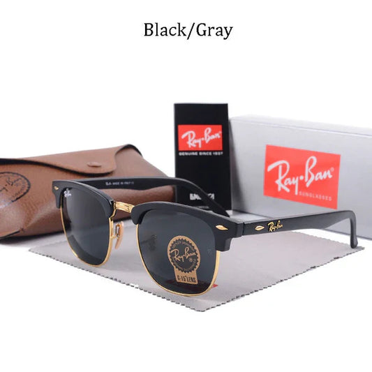 RB New Stylish Black & Gold Sunglass For Unisex